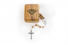 Confirmation Rosary Box & Olive Wood Rosary